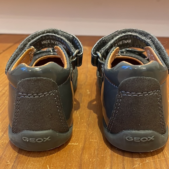 Geox, baby shoes, MaryJane,  girl, grey , 20 (US 4.5) - Picture 3 of 10